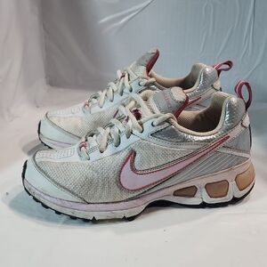 Nike Air Turbulence  Shoes White Blue 6Y 315932-101 Sneakers Women Sz 7